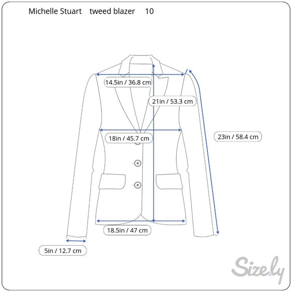 Vintage Michelle Stuart Tweed Blazer & Skirt Set Union Made Career Capsule sz 10 - Picture 14 of 15
